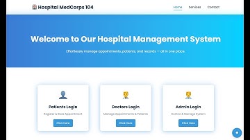 Hospital Management System Project Demo | Schema Shakers | DBMS Mini Project