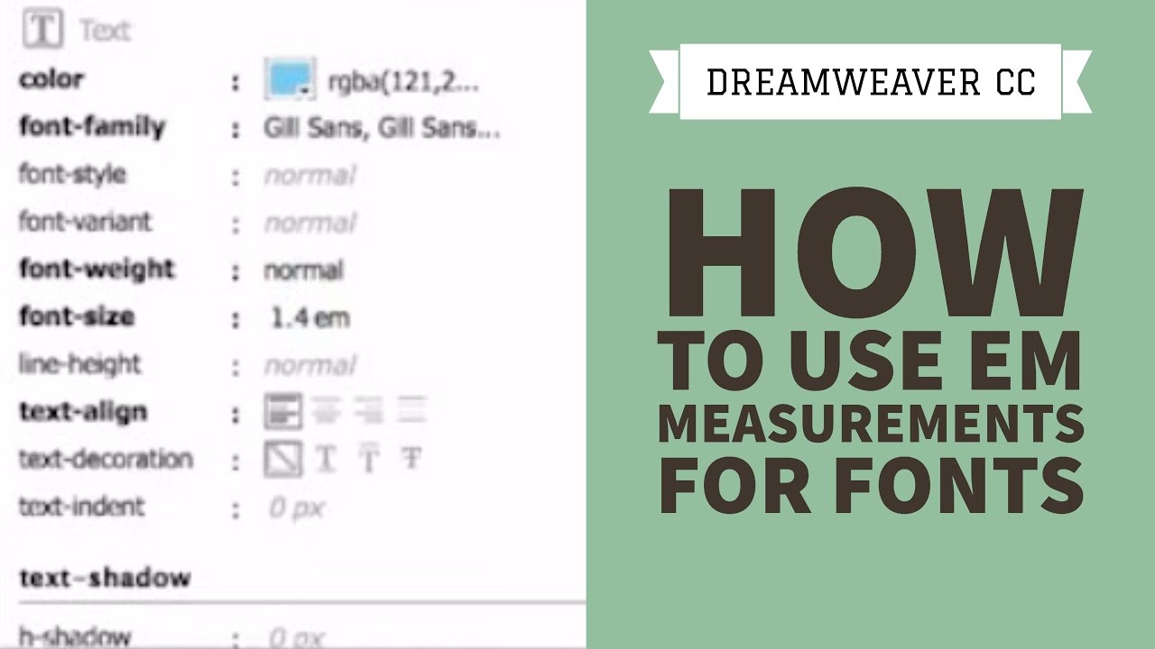 Font-size, Line-height, Measure & Alignment