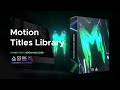 .hive  motion titles library  animated text package 33708192