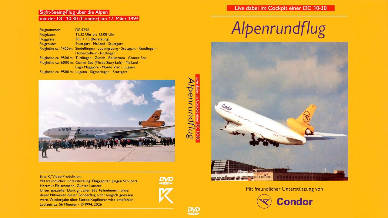 Alpenrundflug mit der DC 10 - Condor