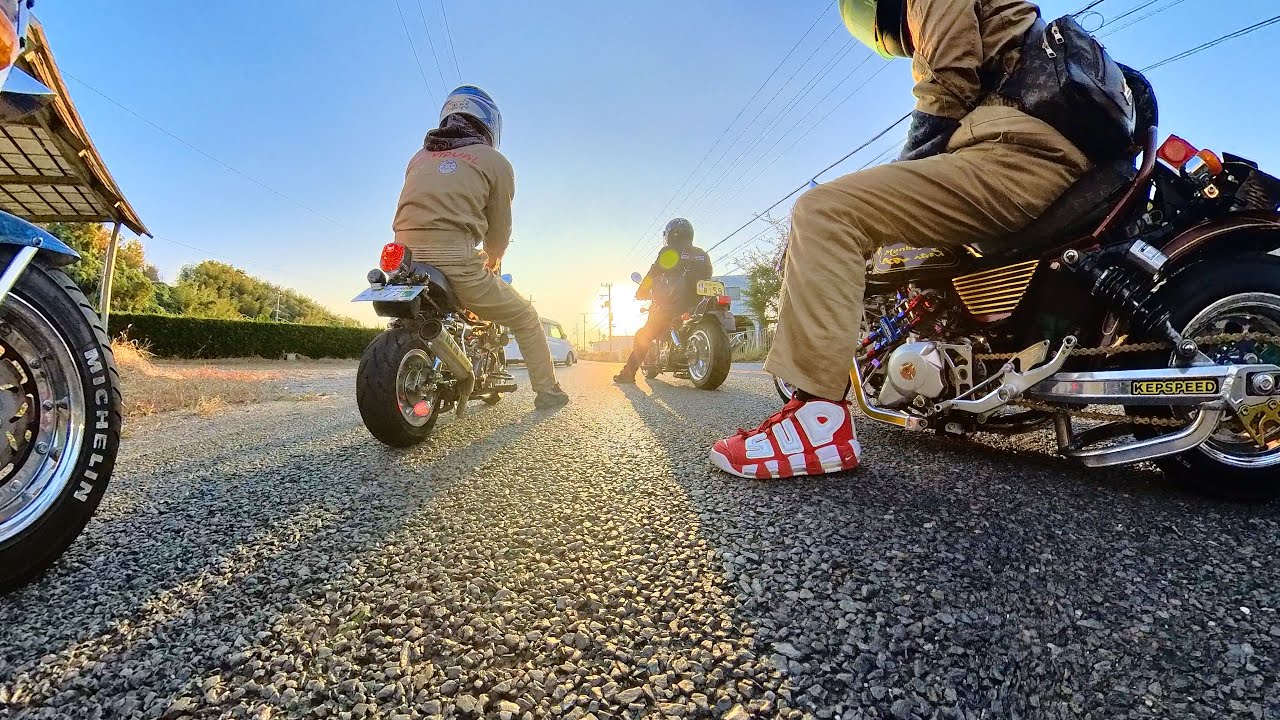 【4mini】公開‼️合同ツーリング！#モンキー #4miniカスタム #4miniツーリング #4mini #ダックス #シャリー #カスタム #ツーリング #モトラ