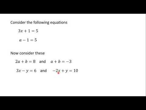 1 Introduction to Silmutaneous Equations in two variables