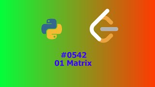 No Sound Leetcode 542: 01 Matrix