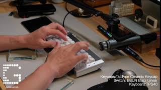 TacType Ceramic Keycaps Typing Sound Test