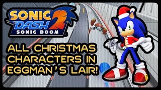 Sonic Dash 2: Sonic Boom - All Christmas Characters in Dr. Eggman's Lair! (WIDESCREEN/1080p/60fps) screenshot 2