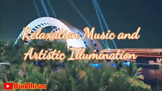 Harmony in Sound and Light: Relaxation Music and Artistic Illumination