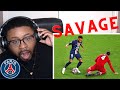 American Football Player's First Reaction to Neymar Jr DESTROYING 60+ Players in PSG