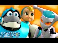 Sharing is caring  battle of the bots  arpo  cartoons for kids  learning show  stem