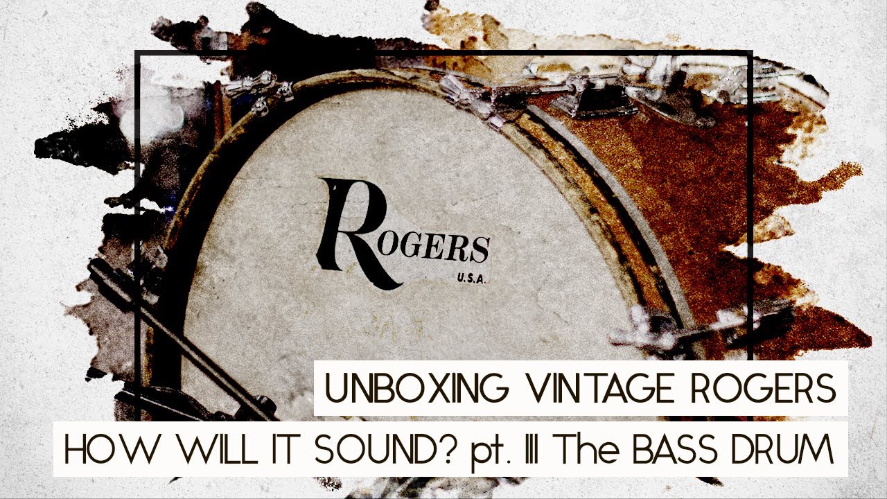 Unboxing '67 Rogers drums after 40 years of storage Pt.3 The Bass
