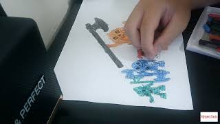 Coloring Picture of the Demon Warrior Toy Set 10 Forever and Ever