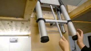 Using the Youngman Telescopic Loft Ladder