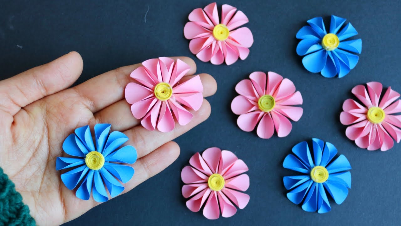 10 Simple and Beautiful Paper Flowers - Paper Craft - DIY Flowers - Home  Decor 