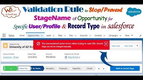 how to Stop/Prevent the next & previous stage name of opportunity based on user/profile & record typ