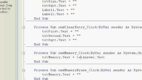 How to make a calculator VB part 5