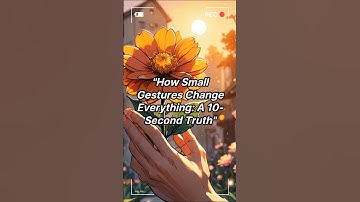 How Small Gestures Change Everything: A 10-Second Truth