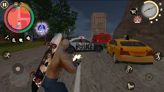 Serial Killer destroying Police robocops. Rope Hero Vice Town #11 screenshot 5
