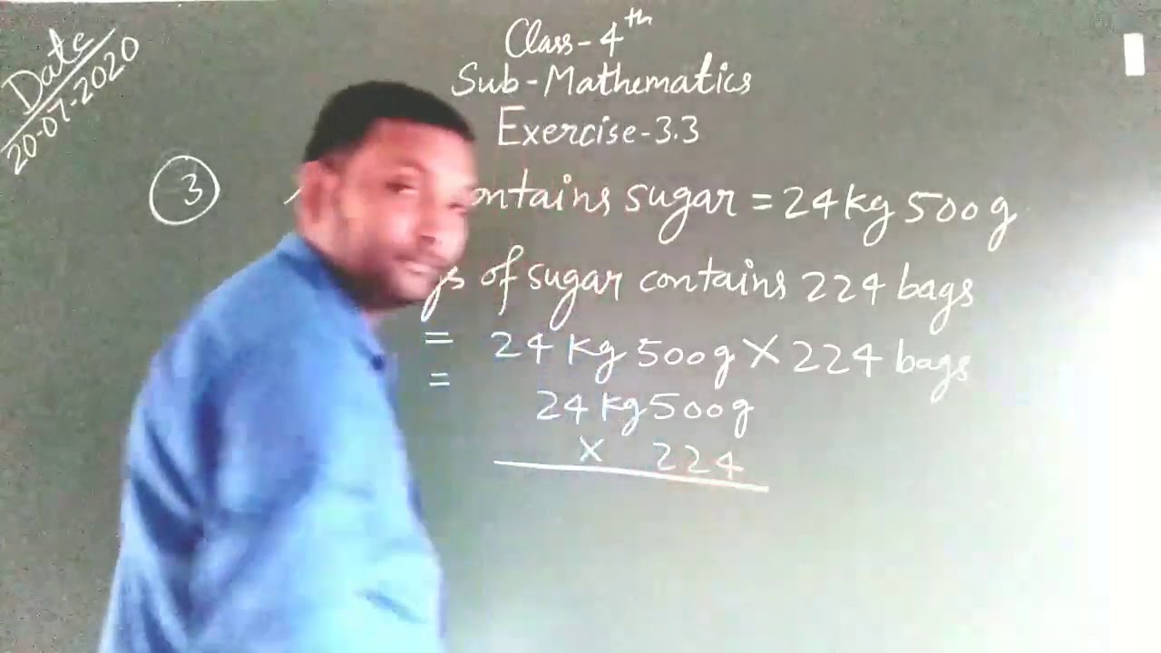 Monoj Sir Math Class-4: Mathematics: Q3AND4OF Exercise-3.3: By Manoj Sir - YouTube