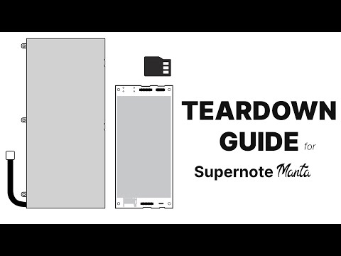 Battery, Motherboard & microSD Card Replacement Guide | Supernote Manta
