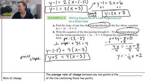 2.3/2.4 Linear Functions, Slope, Parallel and Perpendicular Lines