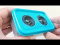 How to make bluetooth speaker at home  with plastic container