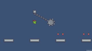 2D Platformer Level 1 - Gameplay - Using "Pixel Adventure" Sprites screenshot 2