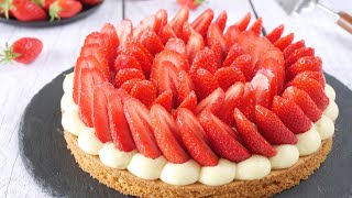 Recette TARTE aux FRAISES FACILE - Base SABLÉ BRETON