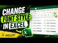 How to Change Font Style in Excel | Beginner to Pro Formatting Tips