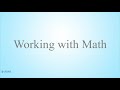 7 - Working with Math (Swahili)