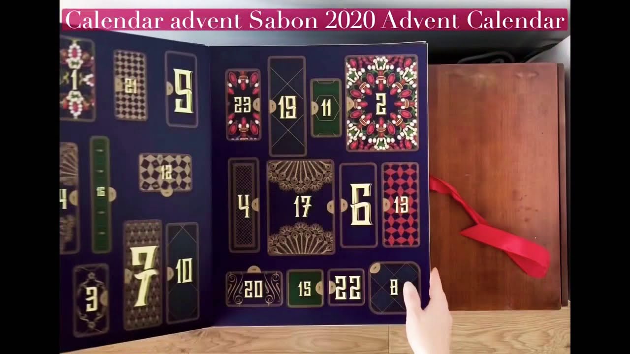 ⏩ Unboxing calendar advent Sabon 2020! 🤩🎁🎄 - YouTube