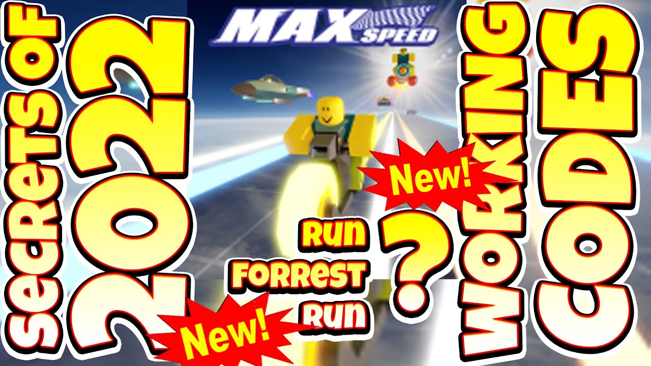 NEW* ALL WORKING CODES FOR MAX SPEED IN 2022! ROBLOX MAX SPEED CODES 