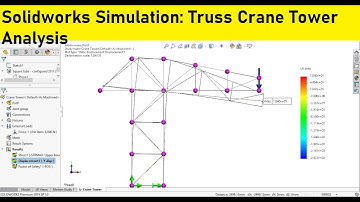Solidworks simulation 128 | Structural analysis of Truss Crane Tower