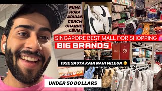 SINGAPORE BEST MALL FOR SHOPPING 🛍️BIG BRANDS  CLOTHES AND SHOES IN CHEAPER RATES 🤑❤️#singapore