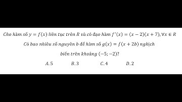 Toán 12: Cho hàm số y=f(x)  liên tục trên R và có đạo hàm f^