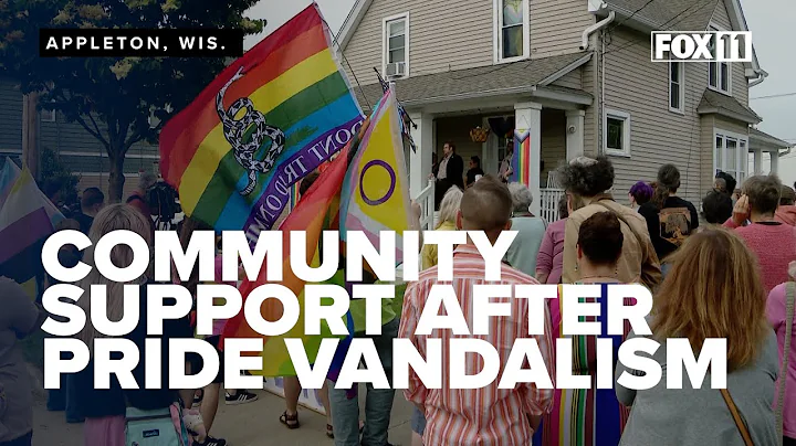 'No room for hate': Community rallies after pride display at Appleton home is vandalized