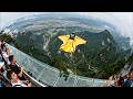 The wingsuit flying training at Tianmen Mountain was so cool! #wingsuitflying