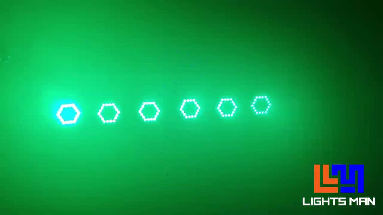 PAR LED 3WX54  RGB  LPC017N PIXELS MAPPING  FULL COLORES MIXERS  #LIGHTS #MAN