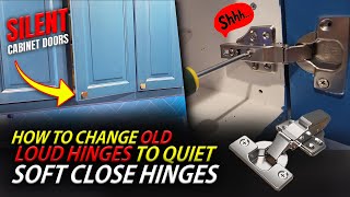 EZ Loud Cabinets Fix! How to Install Soft Close Cabinet Door Hinges, Frameless Silent Cabinet Hinges screenshot 5