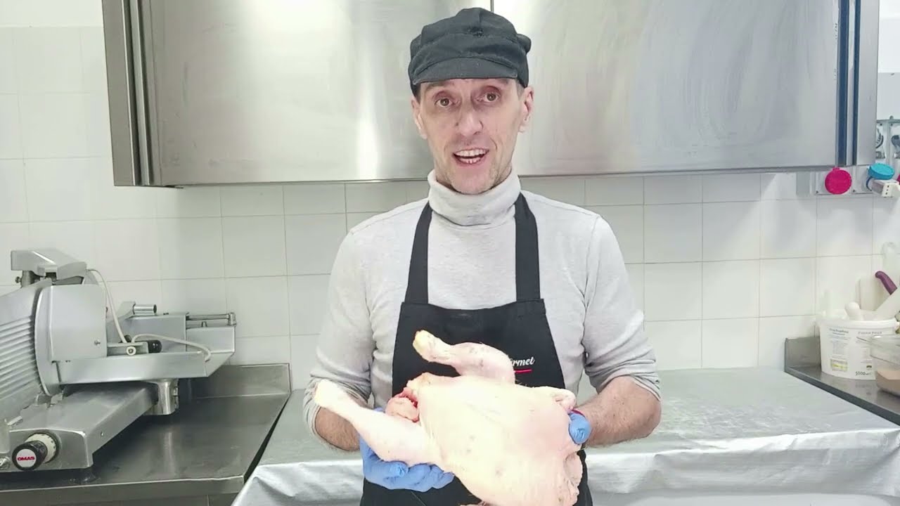 come si seziona un pollo
