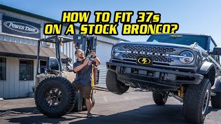 WHAT RUBS?  Flexing out 37 inch tires on a stock Sasquatch Bronco!