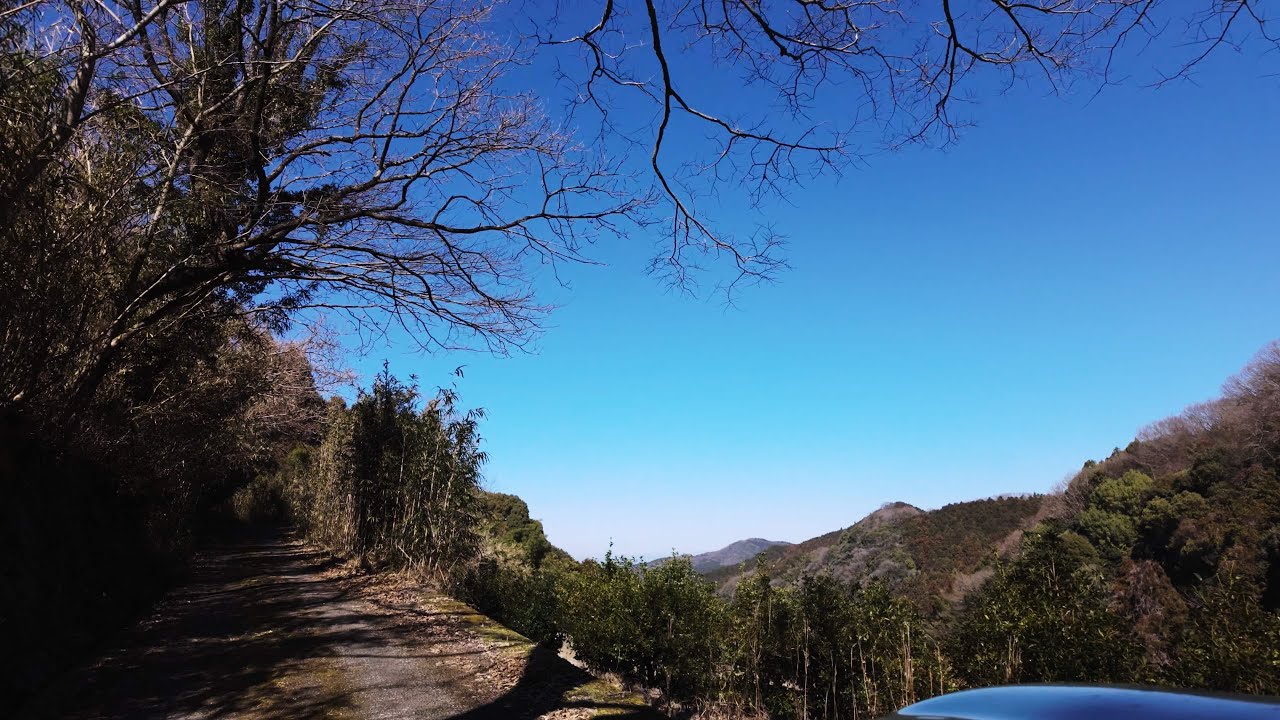 【松山市】高縄山 北条車道２ルート/立岩ルート(松山市道 米之野高縄線)&河野ルート(愛媛県道178号 湯山高縄北条線)[倍速](2024.2.17)
