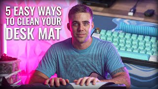 The BEST Ways To Clean Your Dirty Desk Pad/Mat! | Cloth, RGB & More!