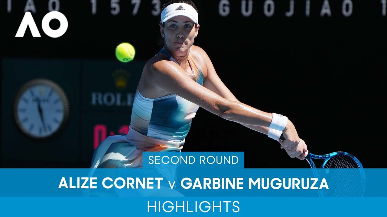 Aliz Cornet V Garbi e Muguruza Highlights 2R Australian Open 2022 