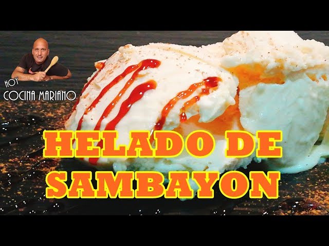 HELADO SAMBAYON CASERO| SOLO 4 INGREDIENTES - YouTube