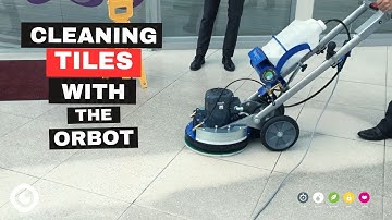 Cleaning Shopping Centre Tiles with the Orbot Sprayborg