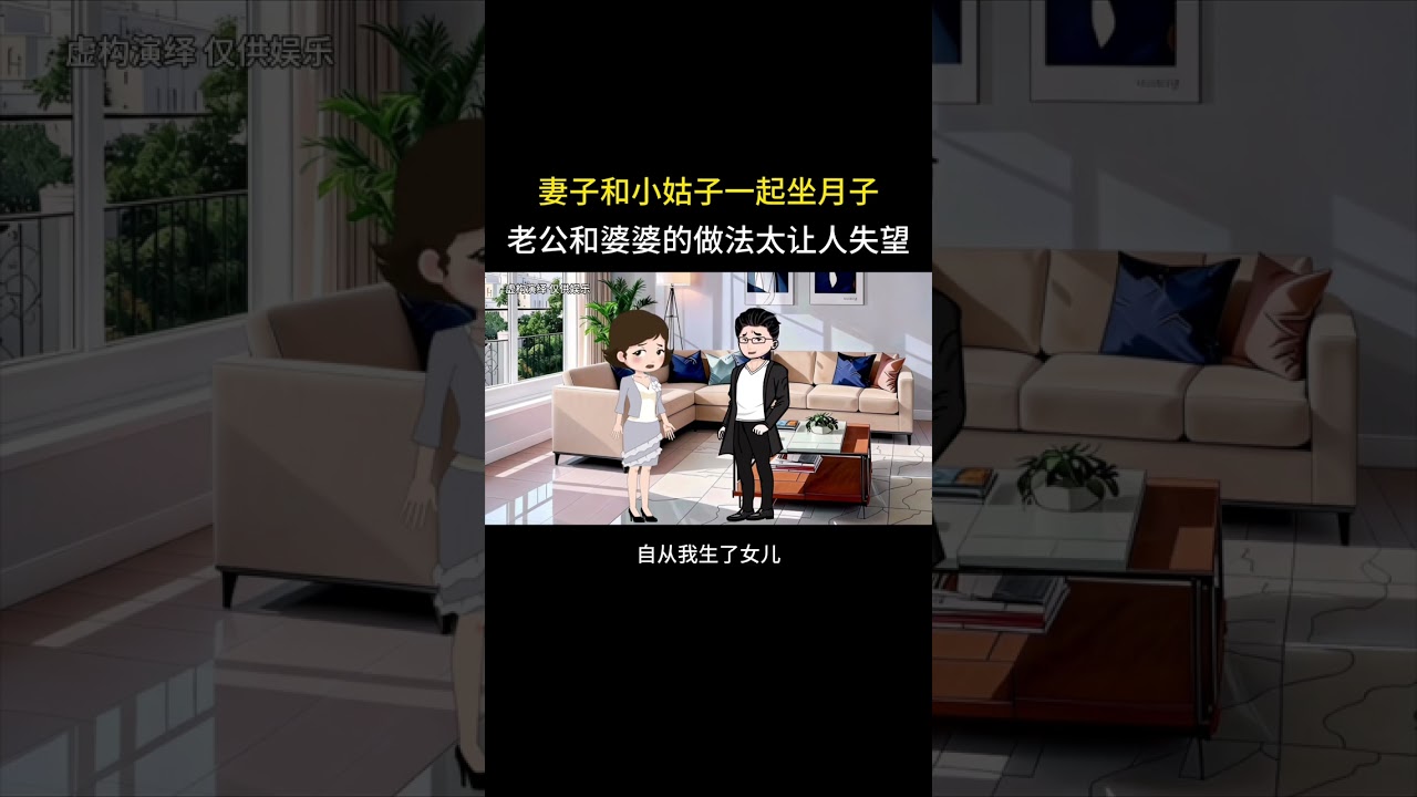 我和小姑子一起坐月子，老公和婆婆的做法太让人失望 #情感动画#家庭百态#婆媳