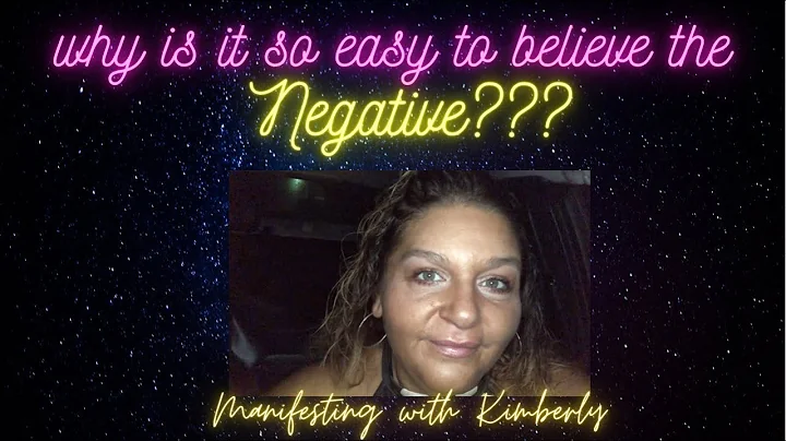 Why is it so EASY to believe the NEGATIVE?????
