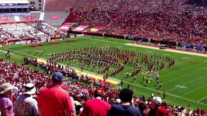 Tribute To Dr. Buss. USC half time show