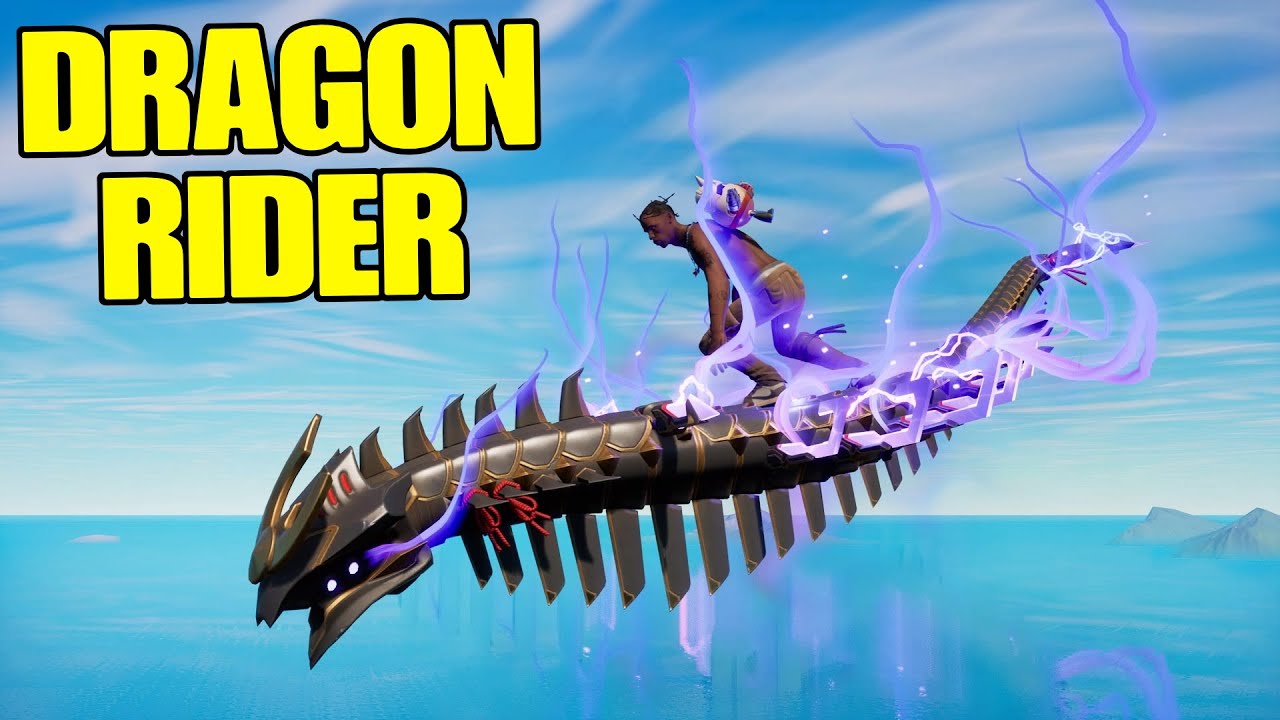 Fortnite New Glider Gameplay DRAGON RIDER YouTube