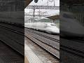 N700A 東海道新幹線 のぞみ 東京行き 列車の通過の様子です。米原駅 JR東海 SHINKANSEN Maibara
