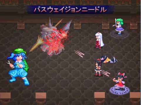Touhou 東方蒼神縁起 The Genius Of Sappheiros Remilia Nitori Boss Battle Youtube
